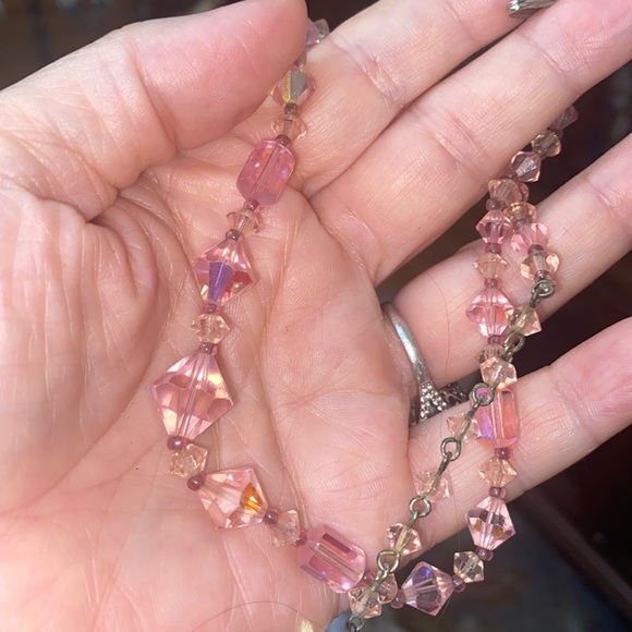 Vintage Jewelry - Vintage pink choker